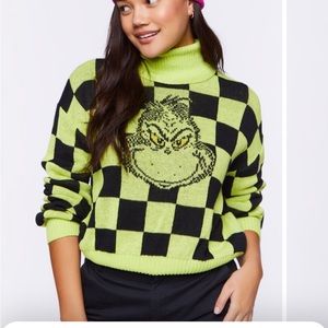 Green and black The grinch sweater